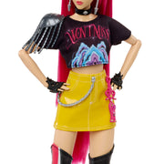 Mattel KPop Demon Hunters Huntr/X Mira Fashion Doll, Pink Hair, Curved Moon Sword Accessory, 11 Posable Joints, JRN36
