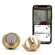 Level Lock Smart Lock Touch Edition Keyless Entry Using Touch a Key Card or Smartphone, Polished Brass