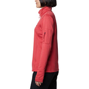 Columbia Park View Grid Fleece Long-Sleeve Half-Zip for Ladies - Daredevil - 1X
