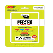 Straight Talk 3-in-1 Complete SIM Kit (4G LTE) - T-Mobile Compatible