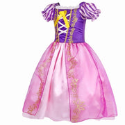 Jurebecia Princess Dress for Girls Fancy Costume up Birthday Christmas Halloween Cosplay Carnival, Purple, 4T