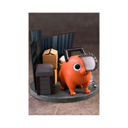 Alliance Entertainment Chainsaw Man Pochita Figurine, Red and Black, 3.9 in PVC Anime Collectible ABYFIG137