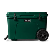 YETI Tundra Haul Wheeled Hard Cooler, Permafrost Insulation, Black Forest Green, 82 Can Capacity, 10060450004