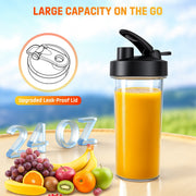 VAVSEA BL-607P 3-in-1 Blender, 1000W 7 Pices Smoothie Blender for Kitchen, 54 oz Blenders and Grinder Combo, Black