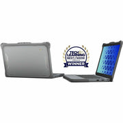 MAXCases Extreme Shell-F Slide Case for Lenovo 14E G3 Chromebook, Impact Resistant TPU, Gray Clear, LN-ESF-14E-G3-GRY