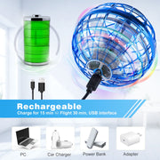 Mofajang D853 Flying Orb Ball Toy, Mini Galaxy Hover Ball with RGB LED Light, Advanced Airflow Technology, 3 Flight Modes