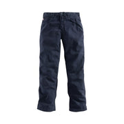 Carhartt Flame-Resistant Midweight Canvas Loose Fit Work Pants, Dark Navy, Size 38 x 32, Straight Leg, Multiple Utility Pockets, FRB159