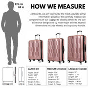 Ricardo Beverly Hills Anchor Bay Hardside Expandable 21 in Carry-on Spinner Luggage, Charcoal