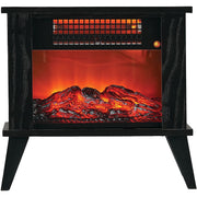 Lifesmart FEJ16C 1000W Tabletop Infrared Fireplace Space Heater with Flame Effect - Black