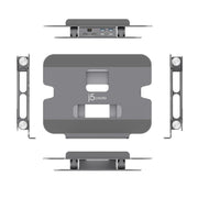 J5Create Multi-Angle Dual HDMI Laptop Docking Station with USB-C Mini Dock, 4K HDMI, Gigabit Ethernet, 100W Power Delivery, Aluminum Riser, Space Gray, JTS427