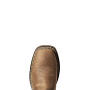 Ariat Hybrid Patriot Waterproof Western Boots for Men - Distressed Brown - 8M