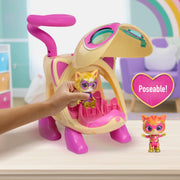Just Play Disney Junior SuperKitties SuperKitty Copter with Lights and Sounds, Spinning Tail, 3-Piece Poseable Figures Set