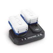 Snow Joe 24-Volt Power Tool Battery Kit, 2 x 4.0-Ah Lithium-Ion Batteries, Dual-Port Charger, 24V-4AMP-SK2D