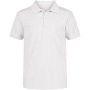Nautica Little Boys Short Sleeve Performance Polo, Moisture-Wicking, Stretchable Polyester, White, US X-Large/7X