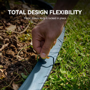 RainPoint SH101 75FT 2-in-1 Sprinkler Soaker Hose with Stakes, Blue Flat PVC Irrigation Hose, Leak-Proof 3/4