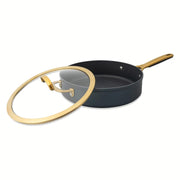 Thyme & Table TT1061RP Supreme 12-Piece Cookware Set Non-Stick - Atlantic Blue