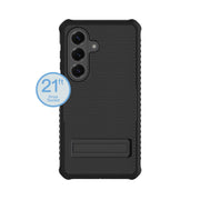 Onn Magnetic Compatible Rugged Phone Case with Kickstand for Samsung Galaxy S26, Black