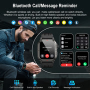 Tikland Y8 Military Smart Watches for Men Black