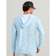 HUK Men's Icon Hoodie Hooded Fishing Shirt UPF 50+ Sun Protection Coastal Drift Long Sleeve Regular Fit H1200731