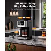 AIRMSEN HR-CM306 14-Cup Programmable Drip Coffee Maker
