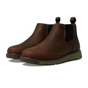 Carhartt Millbrook Romeo 4 Soft Toe Men's Work Boots, Brown Oil-Tanned Leather, 4 Inch Shaft, Slip-Resistant Wedge Outsole, EH Rated, Size 10.5 M