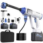 MQHUAYU Cordless Pressure Washer, 1500PSI, 200W Motor, 6-in-1 Adjustable Nozzle, Dual 96V Batteries, 32.8ft Hose