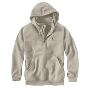Carhartt Men's Paxton 1/4 Zip Pullover Heavyweight Work Sweatshirt with Rain Defender Water Repellent, Cobblestone, 2XL