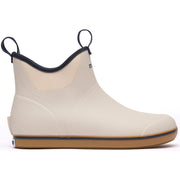 Xtratuf Men's 6in Ankle Deck Boot, Waterproof, Slip-Resistant Chevron Outsole, Moisture-Wicking Lining, Ivory Navy, XMAB100