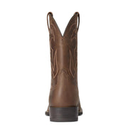 Ariat Sport Outdoor Western Boot, Distressed Brown Full-Grain Leather, Wide Square Toe, 11