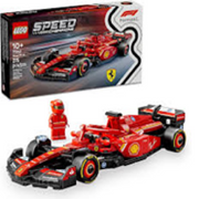 LEGO 6526994  Speed Champions Ferrari SF-24 F1 Race Car Building Set and Toy Driver, 275 pc.