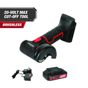 Hyper Tough 80223 20V Max Brushless Cordless Cut-Off Tool with 1.5Ah Lithium-Ion Battery and Charger