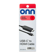 ONN USB-C to HDMI Cable 4K 1.8m