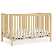 Delta Children Heartland 4-in-1 Convertible Baby Crib, Natural Pine, Adjustable Mattress Height, JPMA Certified, 555140-746