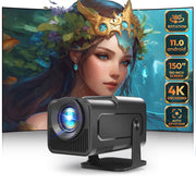 XGODY X2 Pro Smart Projector, 4K Android 12, Native 1080P, 260 ANSI Lumens, 5G WiFi, Bluetooth 5.0, Ultra-Short Focal Length Lens, Portable Home Theater