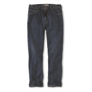 Carhartt Men's Relaxed Straight Jeans, Midweight Denim, Cove, W34 x L30, Five-Pocket Design, 105119-H83