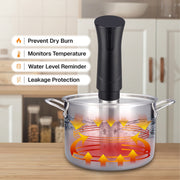 Behome CP-C819 Sous Vide Cooker Machine, 1100W Precision Cooker, Waterproof Immersion Circulator, Digital Touch Screen, Black