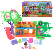 Spin Master 6072778 Dora Explore & Play Rainforest Casita Playset, Dora & Boots Figures