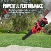 SKIL PWRCore 40V Brushless Leaf Blower Kit, 530 CFM, 140 MPH, 4.0Ah Battery, Charger, Black, BL4713C-13