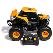 Monster Jam JCB DIGATRON Remote Control Truck, 1:15 Scale RC Monster Truck with 2.4GHz Full-Function Controller, Indoor/Outdoor, Official Vehicle for Kids Ages 4+