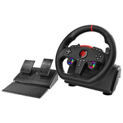 Subsonic Superdrive 270 GT Gaming Steering Wheel, 27 cm Diameter, 270 Rotation, Dual Joysticks, Programmable RGB LEDs, Analog Pedals with Paddle Shifters, Multi-Platform Compatible, SA5721-1