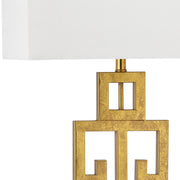 Safavieh LIT4305A-SET2 29 in. H Greek Key Geometric Glam Table Lamp, Set of 2