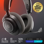 SteelSeries Arctis Nova 7 Wireless Gen 2 Multi-Platform Gaming Headset  Real-Time App Control  50+ HR  Mixable 2.4GHz/Bluetooth  PC  PS5  PS4  Switch 1/2  Mobile  Black