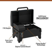 Pit Boss PB150NX Portable Stop Wood Pellet Grill, Onyx Edition