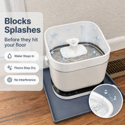 Cat Water Fountain Splash Guard Compatible with PETLIBRO DockStream, No-Spill Design, Easy to Clean