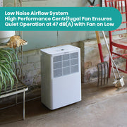 Hisense 35 Pint Compact Dehumidifier, 3000 Sq. Ft. Coverage, Slide-Out Bucket, Energy Star Certified, White, ADH35K26