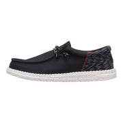 HEYDUDE Wally Funk Jersey Jacquard Men's Slip-On Loafers, Lightweight Cushioned, Black/Multi, Size 13 Medium, 44316
