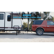 Kohree 5000lb A-Frame Trailer Jack, Adjustable Height 11.4-37.2 in, Dual Power and Manual Operation, Black, 15-Inch Vertical Lift, KR1288-WR