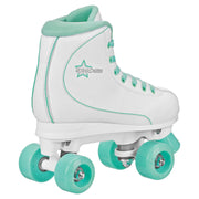 Roller Derby Roller Star 600 Women's High-Top Roller Skates, White/Mint, US Size 5, U731WW-05