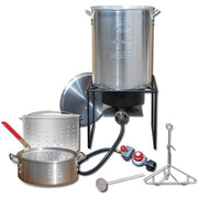 Metal Fusion 12RTFBF3 King Koooker Frying Boiling Combination Kit 29Qt & 10Qt