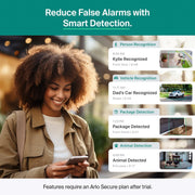 Arlo Essential (3rd Gen) HD Outdoor Security Cameras w/ Solar Panels, 4-pack